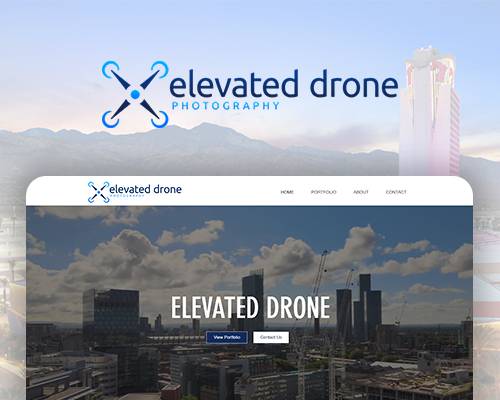 Elevated Drone website design